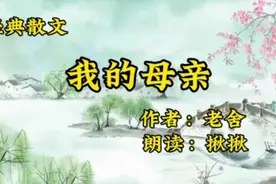 经典散文朗读《我的母亲》作者老舍，那个最爱我的人去了，心痛！视频封面
