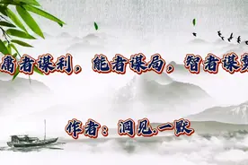 美文诵读《庸者谋利，能者谋局，智者谋势》，作者：洞见.一默视频封面