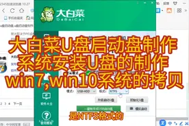大白菜U盘启动盘制作    系统安装U盘制作   win7，10系统安装盘视频封面