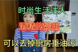 58岁时尚生活达人，分享酒精的妙用，可以去掉厨房重油污视频封面