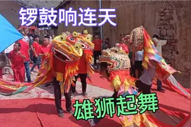 广西平南乡村宗祠重光庆典，听锣鼓响连天，看群狮起舞！视频封面