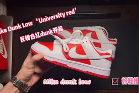 Nike dunk low 反转白红开箱 七夕送礼推荐视频封面