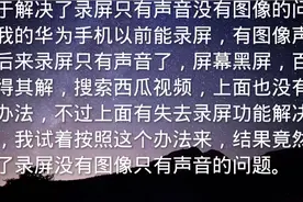 意外解决录屏黑屏视频封面