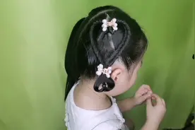 儿童爱心发型这样扎太美啦，甜美洋气，简单好看视频封面