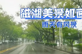 下雨天的杭州东路随拍，磁湖美景如画，堪比杭州西湖