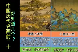 盘点中国历史上著名的画作前二十名，你都知道吗？视频封面