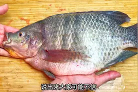 20块买半条罗非鱼，做一道网上很火“蒜香炒鱼片”，鲜嫩不腥