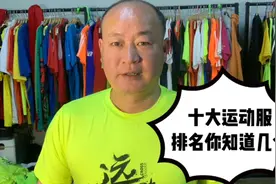 中国十大运动服品牌排名，第十个居然是这个品牌视频封面