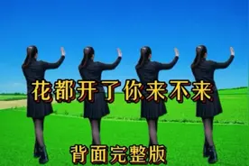 广场舞《花都开了你来不来》背面完整版！歌醉舞美！视频封面