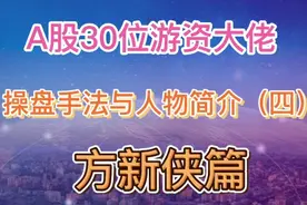 A股30位游资大佬操盘手法与人物简介（四）视频封面