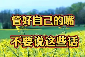 经典散文：管好自己的嘴，不要说这些话 乱说话 是麻烦的开始视频封面