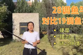 高碳28调黑棍4h适合野钓小鱼玩手感，19调大钓重黑棍5.5h攻大鱼。