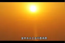 出生年份与五行对照表视频封面