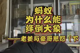 蚂蚁为什么能够绊倒大象？今天谈谈我的分析：小人物不能被忽视。视频封面