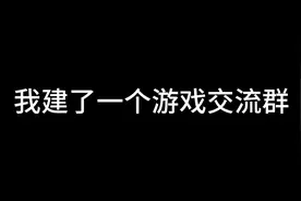 我建了一个游戏交流群，只要玩游戏都可以加入聊天，还可以联机视频封面