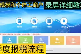 小规模纳税人和个体工商户季度报税流程？录屏详细教程，一分学会视频封面
