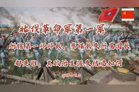 北伐军第一军所辖一师师长、参谋长及所属团长，其政治生涯如何？视频封面