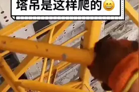今天风很大   塔吊小姐姐今天带你们从百米高空的塔吊爬下去视频封面