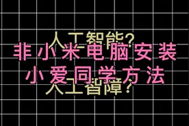 ChatGPT口径与美国一致！那就来装个国产的玩玩电脑安装小爱同学