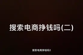 搜索电商挣钱吗？视频封面