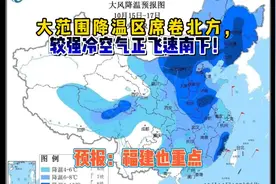 大范围降温区席卷北方，较强冷空气正飞速南下！预报：福建也重点视频封面