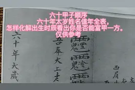 六十年甲子顺序表视频封面