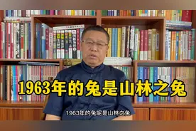 秦华讲解十二生肖：1963年出生的属兔人是什么样的人？视频封面