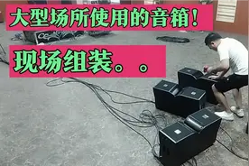 组装双8线阵列音箱，挂起来一串一串的，真带劲！视频封面