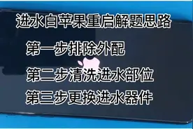 苹果手机白苹果重启维修思路详解，粉丝的xsmax轻微进水造成重启视频封面