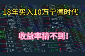 18年买入10万宁德时代，能否开启财富自由的时代？视频封面
