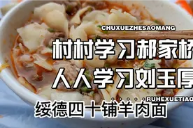 陕北榆林绥德郝家桥村，美食四十铺羊肉面、黑粉、猪头肉、油旋…视频封面