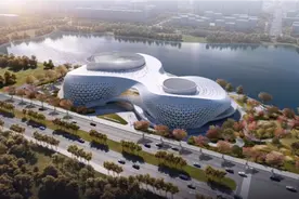 杭州钱塘区地标建筑金沙湖大剧院视频封面