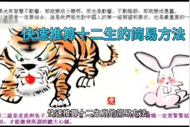 快速推算十二生肖的简易方法视频封面