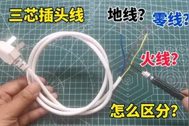 三芯插头线，火线和零线接地线怎么区分？记住这句话，分分钟搞定视频封面