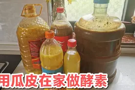 主妇在家做酵素，洗头黑发，养花种菜都用到，一分钱不花，用处多视频封面