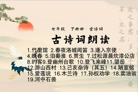 七年级下册古诗词朗读19首视频封面