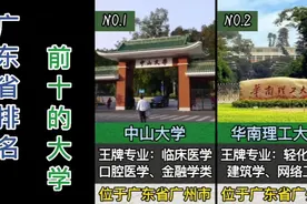 广东省排名前10的大学，来看看它们的王牌专业都是什么？视频封面