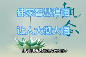 佛家智慧禅语，让人大彻大悟视频封面