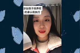 涉台孩子抚养权的承认和执行视频封面