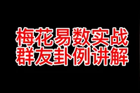 梅花易数实战群友卦例讲解视频封面