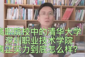 高职院校中的清华大学，深圳职业技术学院，真正实力到底怎么样？视频封面