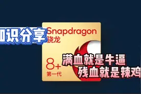 工艺架构完全一样，骁龙8+满血版和残血版的区别大吗？视频封面