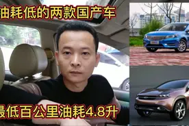 油耗不高的二款国产车，100公里6升油，其中一款油耗低至4.8升视频封面