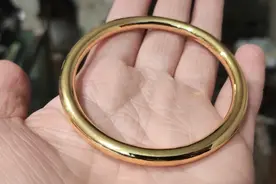 看看实心100克左右的黄金手镯，能有多大视频封面