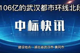 106亿的武汉都市环线北段中标结果视频封面