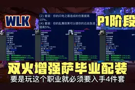 魔兽世界WLK怀旧服：P1阶段双火增强萨装备推荐（附带宏和天赋）视频封面
