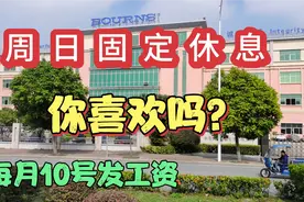 石碣大型电子厂每周日固定休息！10号就发工资了，你愿意进来吗？视频封面