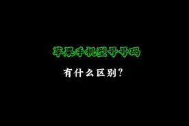 苹果手机型号号码有什么区别？快转发给你的秃头闺蜜和兄弟们吧。视频封面