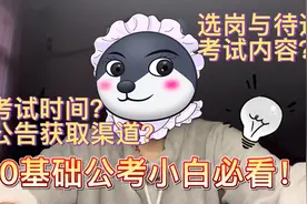 一个视频带你了解公务员备考那些事，零基础公考小白必看！视频封面