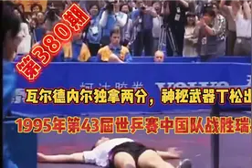 1995年第43届世乒赛中国队获胜，瓦尔德内尔独拿两分丁松神秘出场视频封面
